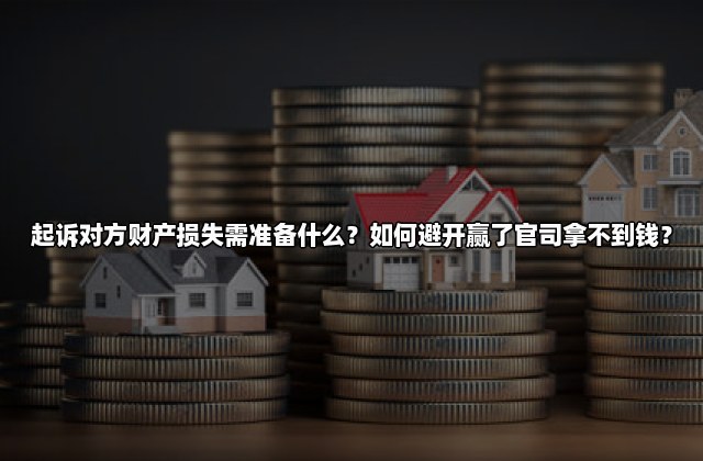 起诉对方财产损失需准备什么？如何避开赢了官司拿不到钱？