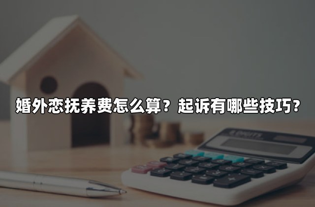 婚外恋抚养费怎么算？起诉有哪些技巧？